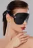 Leg Avenue Reversible Faux Leather Mask with Black Ribbons One Size