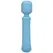 Euphoria Silicone Wand Vibrator Rechargeable Blue - Quiet Operation