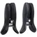 Doc Johnson Vibro Grippers Rechargeable Vibrating Clamps Black