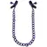 NS Novelties Chained Up Adjustable Nipple Clamps Purple