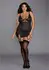 Fantasy Lingerie 3X Power Mesh Garter Slip with Fishnet Texture & G-string