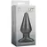 Doc Johnson The Super Big End Silicone Plug White/Charcoal 5 inch