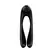 Satisfyer Candy Cane Kompaktni Prstni Vibrator, Crno-Narandžasti, Ergonomski Dizajn
