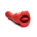 Kiss and Tell Pro dvostrani vibrator crveni - fleksibilni silikon, vodootporan