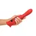 Kiss and Tell Pro dvostrani vibrator crveni - fleksibilni silikon, vodootporan