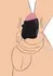 XR Brands Pleasure Stroke Silicone Vibrating Intimate Sleeve, Black