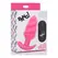 BANG! Swirled Silicone Plug with Remote Control, Waterproof, Black