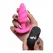 BANG! Swirled Silicone Plug with Remote Control, Waterproof, Black