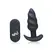 BANG Swirled Silicone Plug with Remote Control, USB Rechargeable, Black