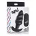 BANG Swirled Silicone Plug with Remote Control, USB Rechargeable, Black