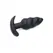 BANG Swirled Silicone Plug with Remote Control, USB Rechargeable, Black