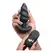 BANG Swirled Silicone Plug with Remote Control, USB Rechargeable, Black