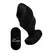 XR Brands Driller Swirled Vibrating Anal Plug Remote Silicone Black
