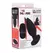 XR Brands Driller Vibrating Anal Plug with Remote, Black Silicone, Medium