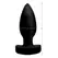 XR Brands Driller Vibrating Anal Plug with Remote, Black Silicone, Medium