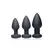 XR Brands Silicone Vibrating LED Plug Large with Remote Control