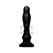 XR Brands Silikonski Swelling Thrust Plug Crni Daljinski Upravljač 12 cm