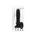 XR Brands Silikonski Swelling Thrust Plug Crni Daljinski Upravljač 12 cm
