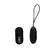 XR Brands Vibrating Silicone Bullet Remote Control Rechargeable Black