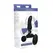 XR Brands Slim M Curved Plug with Rotating Beads & Remote, Black