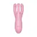Satisfyer Threesome 4+ Lay-on vibrator Bluetooth kontrola aplikacijom roze