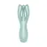 Rocks Off Threesome 3 Lay-On multi-zonski vibrator, silikon, roze