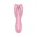Rocks-Off Threesome 3 Lay-On multi-zonski vibrator, silikon, crna