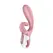 Satisfyer Hug Me intimni dvomotorni silikonski sistem roze Bluetooth