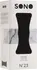 Shots No.23 TPE Flexible Grip Intimate Device, Black, Ribbed Canal
