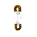 You2Toys krzneno metalne lisice - mekane plush, podesive, srebrne/crne