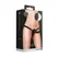 Ouch! Silikonski Podesivi Strap-On Sistem Crni Medicinski Silikon
