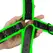 OUCH! Cross Armor Harness L/XL Glow in the Dark Adjustable Design