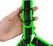 Ouch! Bulldog Harness Buckle Glow-in-the-Dark S/M Adjustable Neon Green