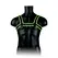 Ouch! Chest Bulldog Harness S/M - Glow in the Dark Adjustable Strap System