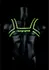 OUCH! Chest Harness Glow-in-the-Dark L/XL Adjustable Neon Green