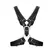Scottish Bonded Leather Body Harness L/XL with Stainless Steel Elements