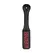 Rocks-Off BAD BOY Kožni paddle – Reverzibilni otisak, crni, 32cm