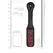 Rocks-Off BAD BOY Kožni paddle – Reverzibilni otisak, crni, 32cm