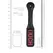 OUCH! Leather Paddle Reversible Imprint Stitched - Black