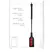 Ouch! Heart Crop Short Handle - Red Heart-Shaped Impact Tool