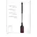 Ouch! XOXO Crop - Compact Impact Accessory, Black, Short Handle