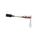 Ouch! Crop Kratki pravougaoni paddle sa otiskom, crni, 32cm
