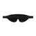 OUCH! Leather Eye Mask KISS Design Black-Red Adjustable Strap