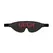 OUCH Leather Eye Mask with Red Contrast Layer - Adjustable Strap