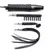 XR Brands Electrosex Wand Set with 3 Silicone Attachments, Black
