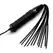 XR Brands Electrosex Wand Set with 3 Silicone Attachments, Black