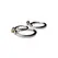 Master Series Locked Cock Stainless Steel Adjustable Ring Set 1.75/2in