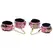 XR Brands Captive Cobra Roze Zmijski Print Bondage Set, Podesiv PU