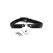 XR Brands Master Series Heart Lock PU Leather Choker Black 18.25in