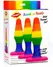 XR Brands Rainbow silikonski analni trener set - 3 komada, gradualni čepovi